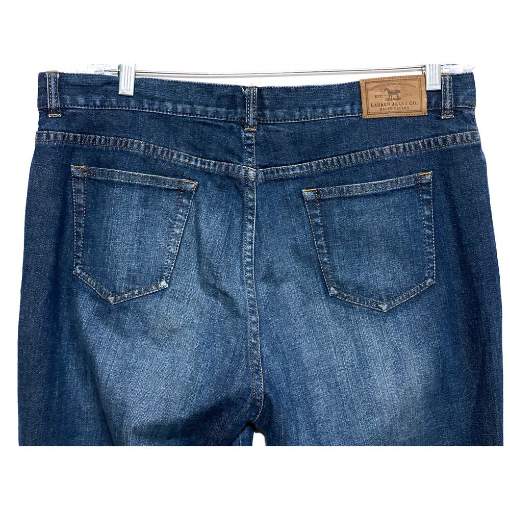 Ralph Lauren Jeans Co Bootcut Western Embroidered Leg Womens 14P 14 Petite - Picture 4 of 11